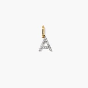 MEJURI 14K Yellow Gold Letter Necklace